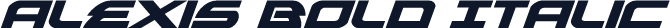 Alexis Bold Italic