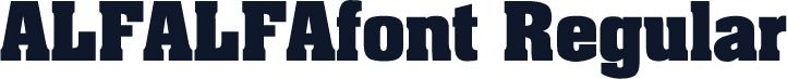 ALFALFAfont Regular