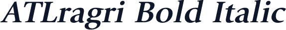 ATLragri Bold Italic