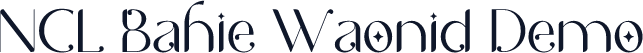 NCL Bahie Waonid Demo