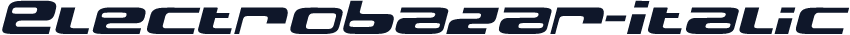 ElectroBazar-Italic