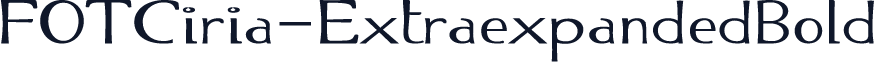 FOTCiria-ExtraexpandedBold