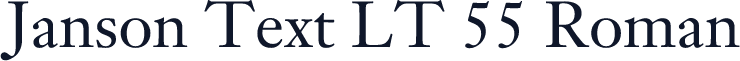 Janson Text LT 55 Roman