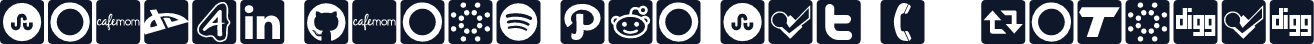 Social Icons Pro Set 1 - Rounded