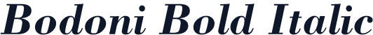 Bodoni Bold Italic
