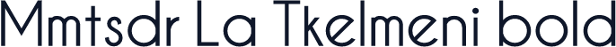 Mmtsdr La Tkelmeni bold