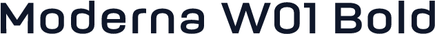 Moderna W01 Bold