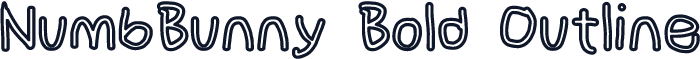 NumbBunny Bold Outline