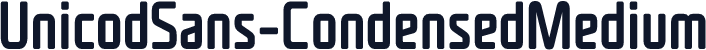 ☞UnicodSans-CondensedMedium