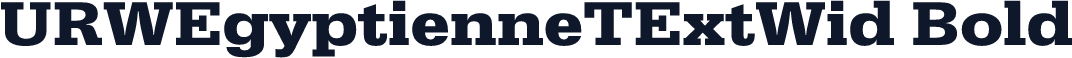 URWEgyptienneTExtWid Bold