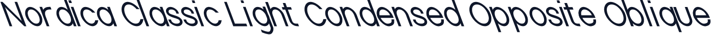 Nordica Classic Light Condensed Opposite Oblique