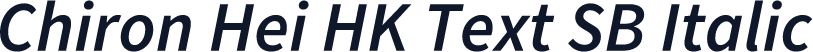 Chiron Hei HK Text SB Italic
