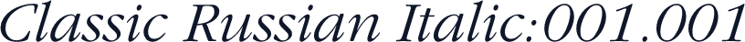 Classic Russian Italic:001.001