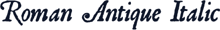 Roman Antique Italic