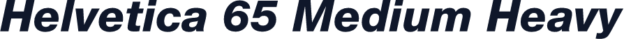 Helvetica 65 Medium Heavy