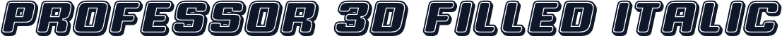 Professor 3D Filled Italic