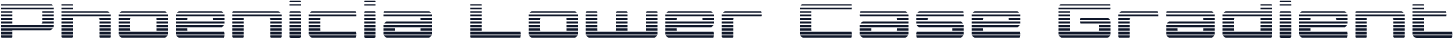 Phoenicia Lower Case Gradient
