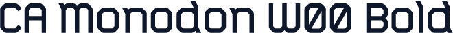 CA Monodon W00 Bold