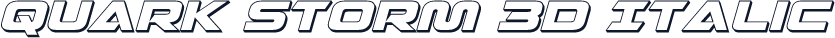 Quark Storm 3D Italic