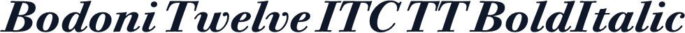 Bodoni Twelve ITC TT BoldItalic