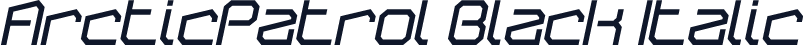 ArcticPatrol Black Italic