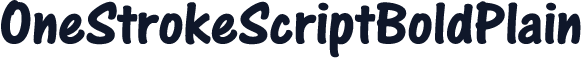 OneStrokeScriptBoldPlain
