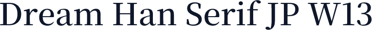 Dream Han Serif JP W13