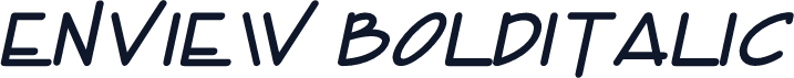 Enview BoldItalic