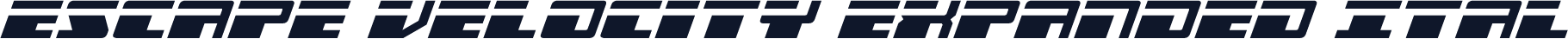 Escape Velocity Expanded Ital