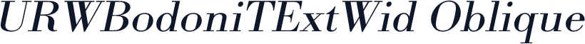 URWBodoniTExtWid Oblique