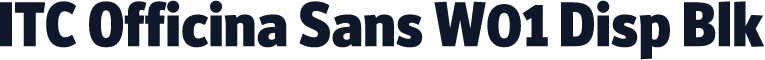 ITC Officina Sans W01 Disp Blk