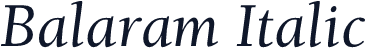 Balaram Italic