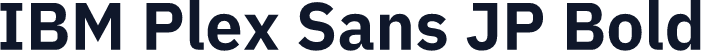 IBM Plex Sans JP Bold