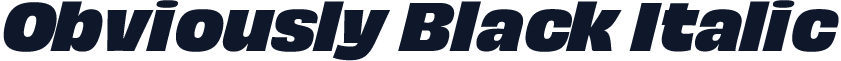 Obviously Black Italic