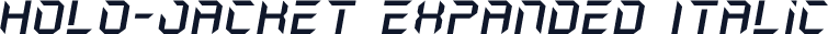 Holo-Jacket Expanded Italic