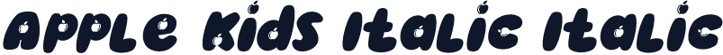 Apple Kids Italic Italic