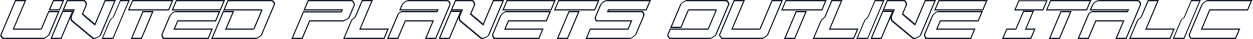 United Planets Outline Italic