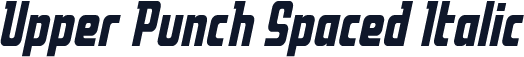 Upper Punch Spaced Italic
