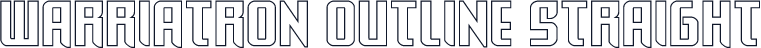 Warriatron Outline Straight
