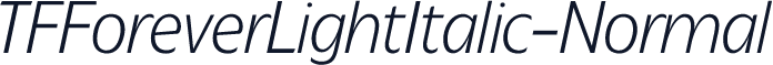 TFForeverLightItalic-Normal