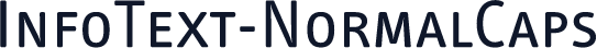 InfoText-NormalCaps