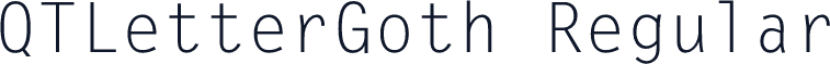 QTLetterGoth Regular