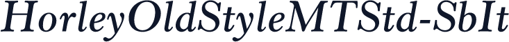 HorleyOldStyleMTStd-SbIt