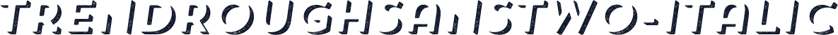 TrendRoughSansTwo-Italic