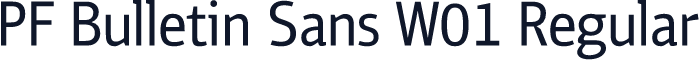 PF Bulletin Sans W01 Regular
