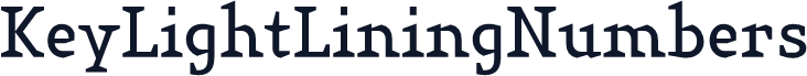 KeyLightLiningNumbers
