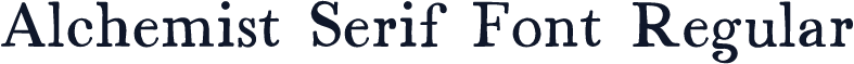 Alchemist Serif Font Regular