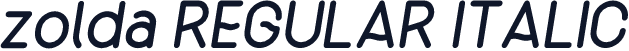zolda REGULAR ITALIC