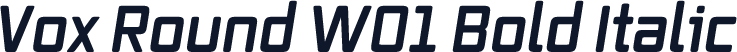 Vox Round W01 Bold Italic