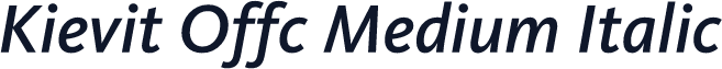 Kievit Offc Medium Italic